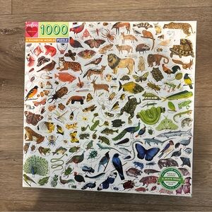 eeBoo 1000-Piece "A Rainbow World" Animal Puzzle - Multicolor